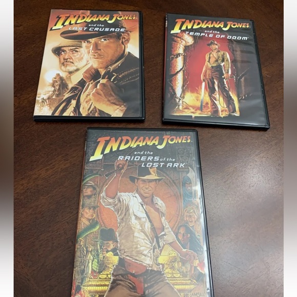 Indiana Jones 3 Movie Collection DVD Set with Case Harrison Ford - Picture 1 of 6